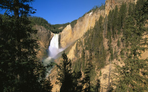 Yellowstone Falls Nature HD Desktop Wallpaper 119637