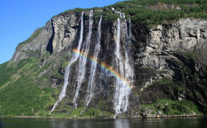 Seven Sisters Waterfall Norway Western Norwa High Definition Wallpaper 118420