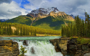 Athabasca Falls Jasper National Park Desktop Wallpaper 117306