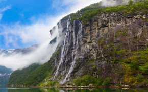 Seven Sisters Waterfall Norway Best HD Wallpaper 118399