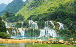Ban Gioc–Detian Falls Waterfall HD Wallpaper 117425