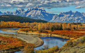 The Teton Range Mountain HD Desktop Wallpaper 118854