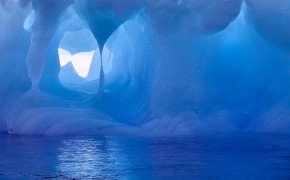 Ice Cave Glacier Background Wallpaper 114388