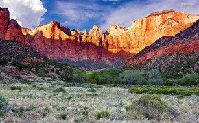 Zion National Park Utah Background Wallpaper 119736