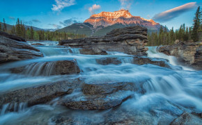 Athabasca Falls Waterfall Widescreen Wallpapers 117321