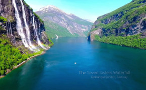 Seven Sisters Waterfall Norway Background Wallpapers 118398