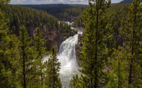 Yellowstone Falls Nature HD Wallpaper 119638