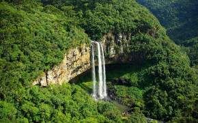 Caracol Falls Waterfall Background Wallpaper 114706