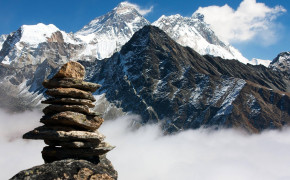 Mount Everest Glacier Background Wallpaper 115993