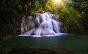 Huai Mae Kamin Waterfall Desktop Wallpaper 114330