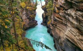 Athabasca Falls HD Desktop Wallpaper 117299