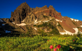 Mount Three Fingered Jack Mountain HD Desktop Wallpaper 116232