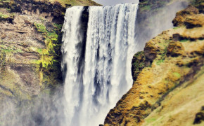 Skogafoss Waterfall Skoga Southern Iceland HD Desktop Wallpaper 118486