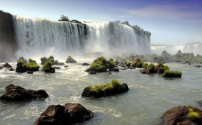 Iguazu Falls Background Wallpaper 114419
