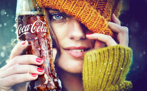Coca Cola Winter Girl Wallpaper 11596