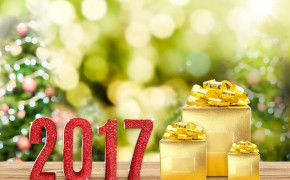 New Year 2017 Gift Boxes Wallpaper 11665