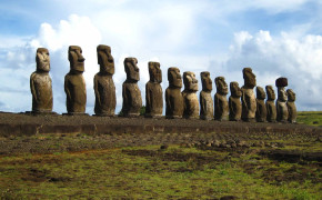Easter Island,Chile,Island Ahu Tongariki Best Wallpaper 122239