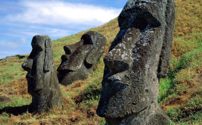 Easter Island,Chile,Island Ahu Tongariki Wallpaper HD 122245