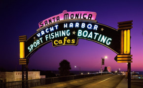 Santa Monica Pier Background Wallpaper 124410