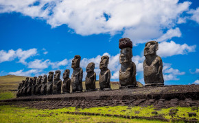 Easter Island,Chile,Island Ahu Tongariki Wallpaper 122246