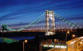 George Washington Bridge Hudson River HD Desktop Wallpaper 120488