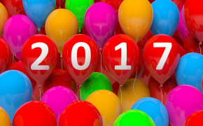 New Year 2017 Balloons Wallpaper 11934