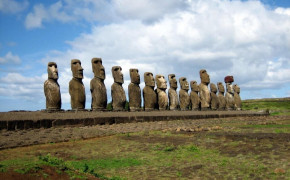 Easter Island,Chile,Island Ahu Tongariki High Definition Wallpaper 122244