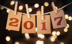 New Year 2017 Hanging Numbers Wallpaper 11992
