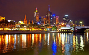 Melbourne Skyline Desktop Wallpaper 124007