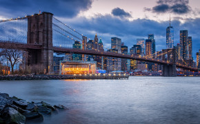 Brooklyn Bridge New York Background Wallpaper 119997