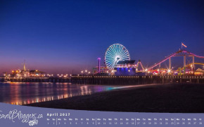 Santa Monica Pier Photography HD Background Wallpaper 124431