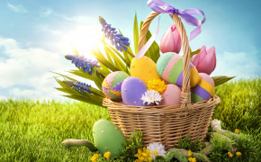 Easter Basket HD Desktop Wallpaper 12137