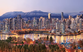 Vancouver Skyline HD Desktop Wallpaper 122371