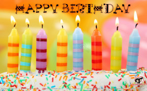 Happy Birthday Candles Celebration Desktop Wallpaper 113225