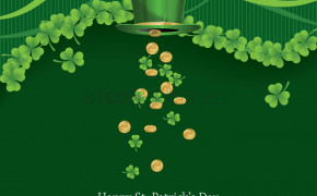 St. Patricks Day Shamrock Green Background Wallpaper 113624