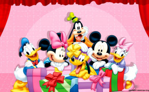 Mickey Mouse Valentines Day Background Wallpaper 113352