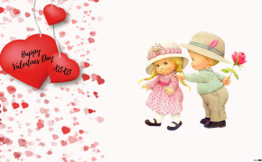 Puppy Valentines Day Heart Background Wallpaper 113428