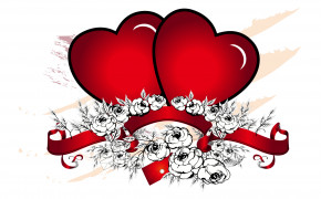 Valentines Day Heart Heart Desktop Wallpaper 113697