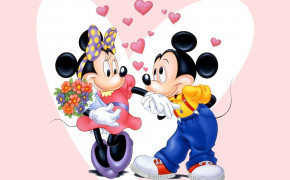 Mickey Mouse Valentines Day Heart HD Wallpaper 113366