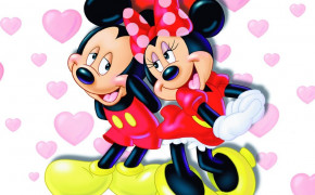 Mickey Mouse Valentines Day Heart High Definition Wallpaper 113368