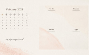 February 2022 Calendar Desktop HD Wallpaper 126032