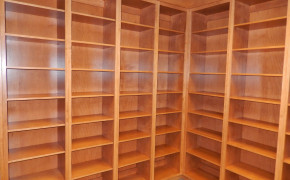 Empty Bookshelf High Definition Wallpaper 126270