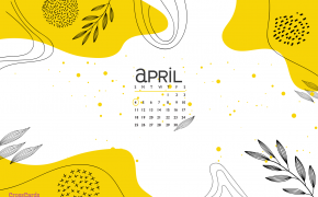 April 2022 Calendar Desktop Widescreen Wallpaper 126159