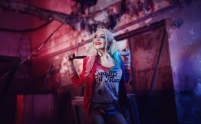 Suicide Squad Harley Quinn Cosplay Costume Wallpaper 12524