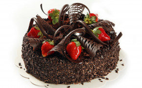 Strawberry Chocolate Cake Wallpaper 12523