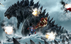 Godzilla VS Avengers Wallpaper 12483