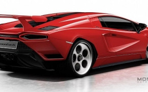 2022 Lamborghini Countach Background Wallpaper