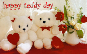 Teddy Day Background Wallpaper 12797