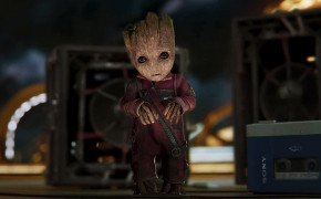 Cute Baby Groot Guardians Of The Galaxy Vol. 2 Wallpaper 13723