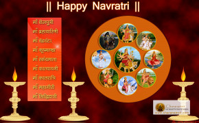 Happy Navratri Hindi Quotes Background Wallpaper 15119